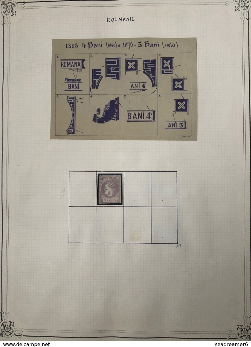 Roumanie étude De 81 Classiques Depuis Les 1er : Couleurs, Papiers, Planchages...tres Belle Qualité !!! - 1858-1880 Moldavia & Principato