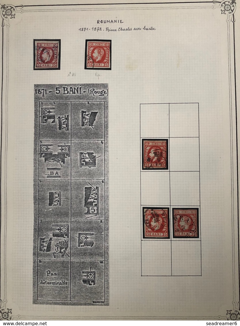 Roumanie étude de 81 classiques depuis les 1er : couleurs, papiers, planchages...tres belle qualité !!!