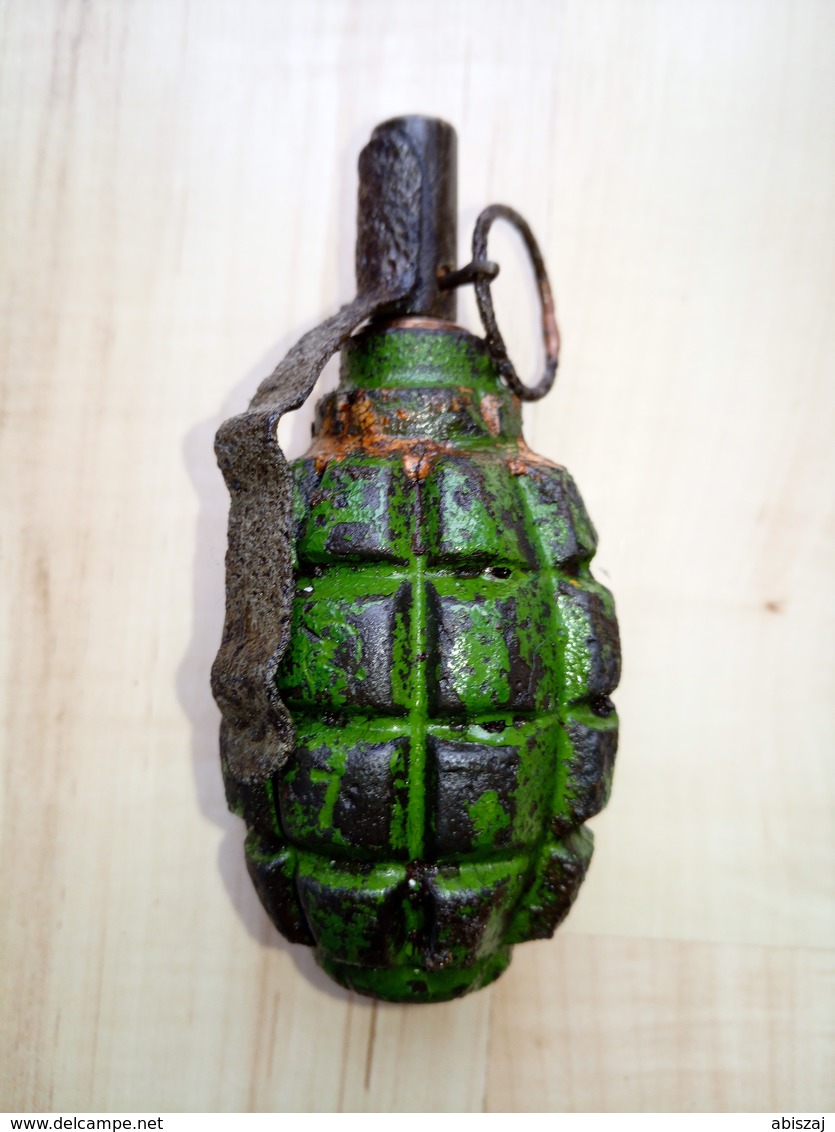 100% Original WWII F1 Russia GRENADE Neutralisé OBUS - Armes Neutralisées