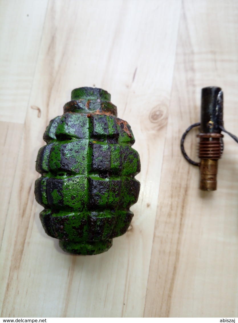 100% Original WWII F1 Russia GRENADE Neutralisé OBUS - Sammlerwaffen