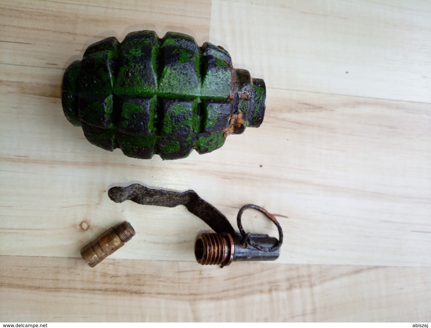 100% Original WWII F1 Russia GRENADE Neutralisé OBUS - Armes Neutralisées