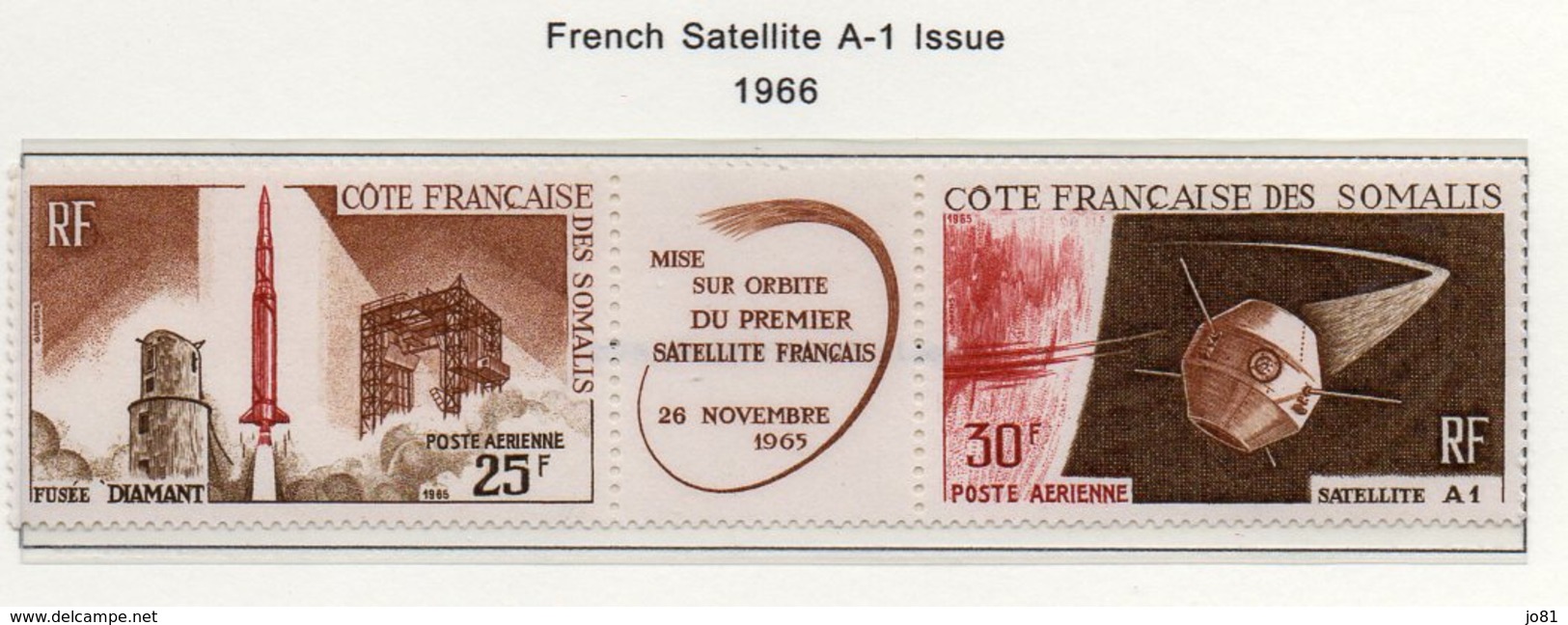 Côte Des Somalis YT PA 46A XX/MNH Espace - Space - Neufs