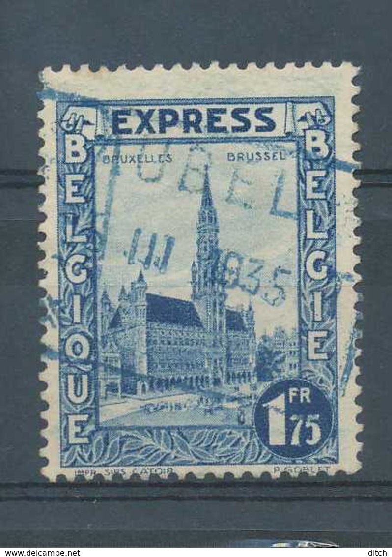 D - [801218]TB//O/Used-N° 292C, 1F75 'EXPRESS' Bleu Nuance Claire, Obl Télégraphique Bleue 'AUBEL' - Oblitérés