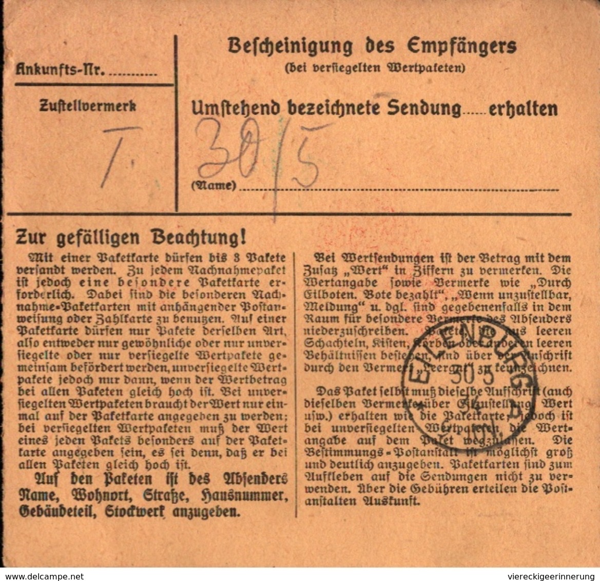 ! 1934 Paketkarte Deutsches Reich, Sülzhayn Im Südharz Nach Eilenburg - Storia Postale