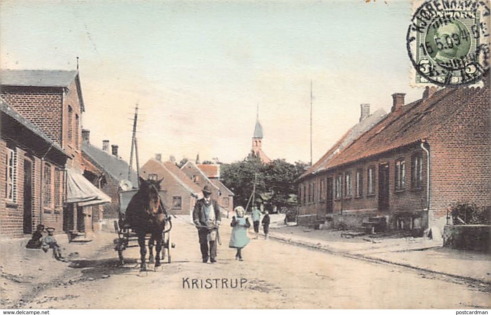 Denmark - KRISTRUP - Main Street - Publ. Unknown. - Dänemark