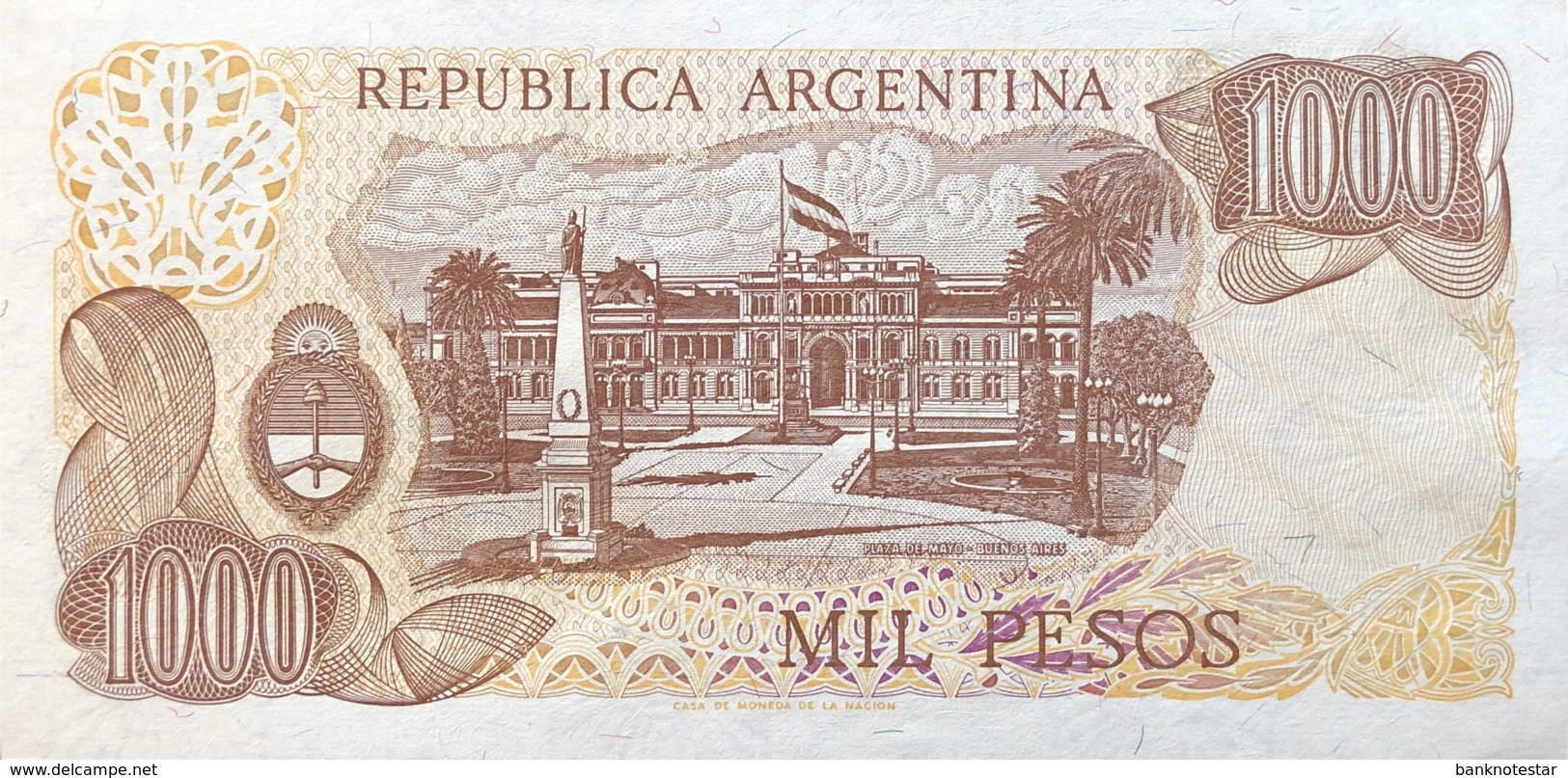 Argentina 1.000 Pesos, P-304d (1977) - UNC - Sign.variety 2 - Argentinien