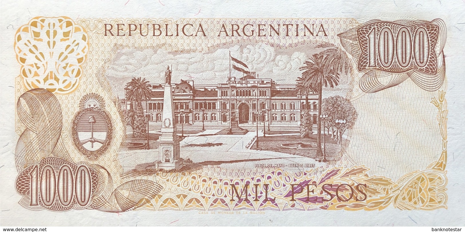 Argentina 1.000 Pesos, P-304d (1977) - UNC - Sign.variety 3 - Argentinien