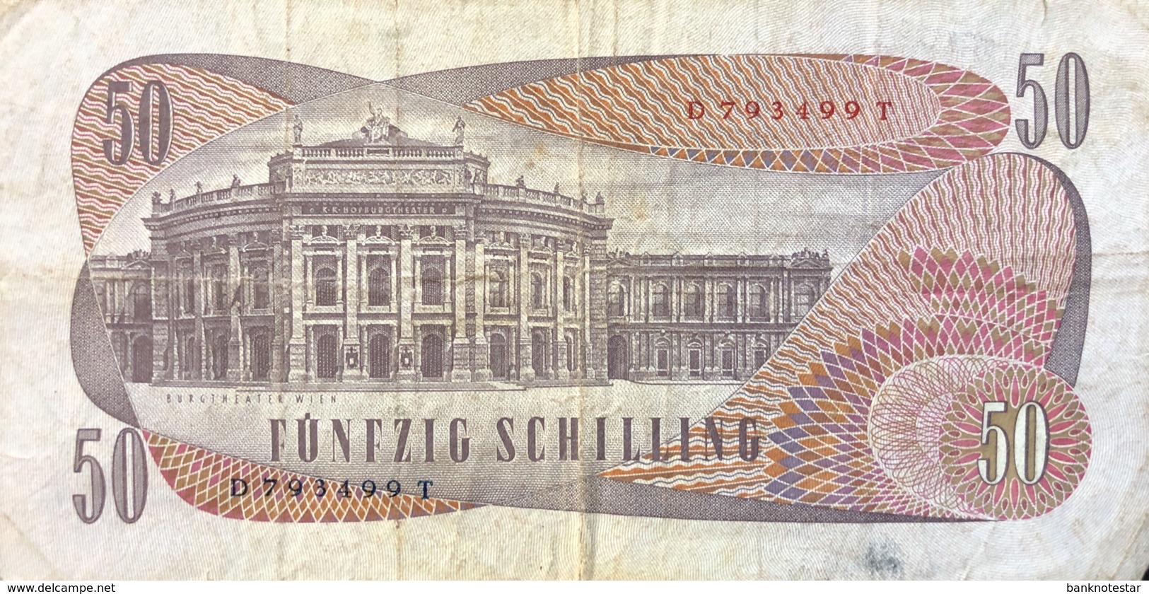 Austria 50 Schilling, P-143a (2.1.1970) - Fine - Oesterreich