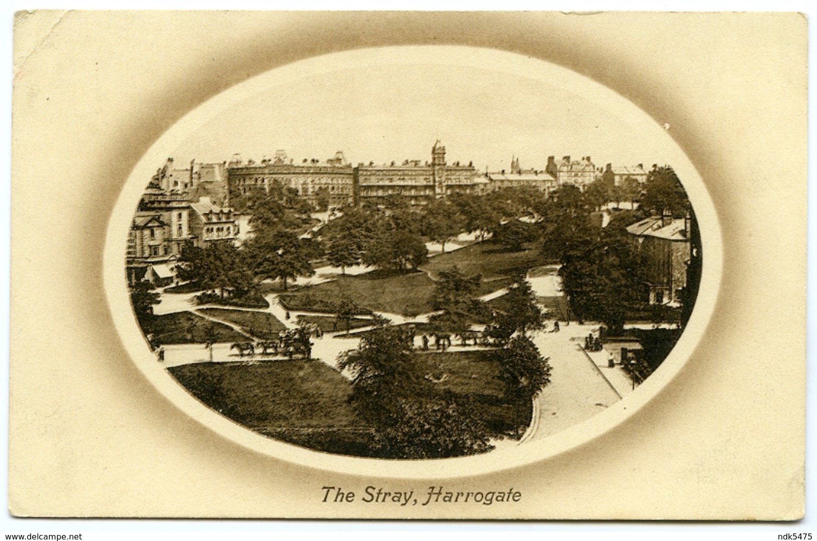 HARROGATE : THE STRAY / POSTMARK - HARROGATE (SINGLE CIRCLE) / ADDRESS - HOUNSLOW, LAMPTON ROAD (ALDRIDGE) - Harrogate