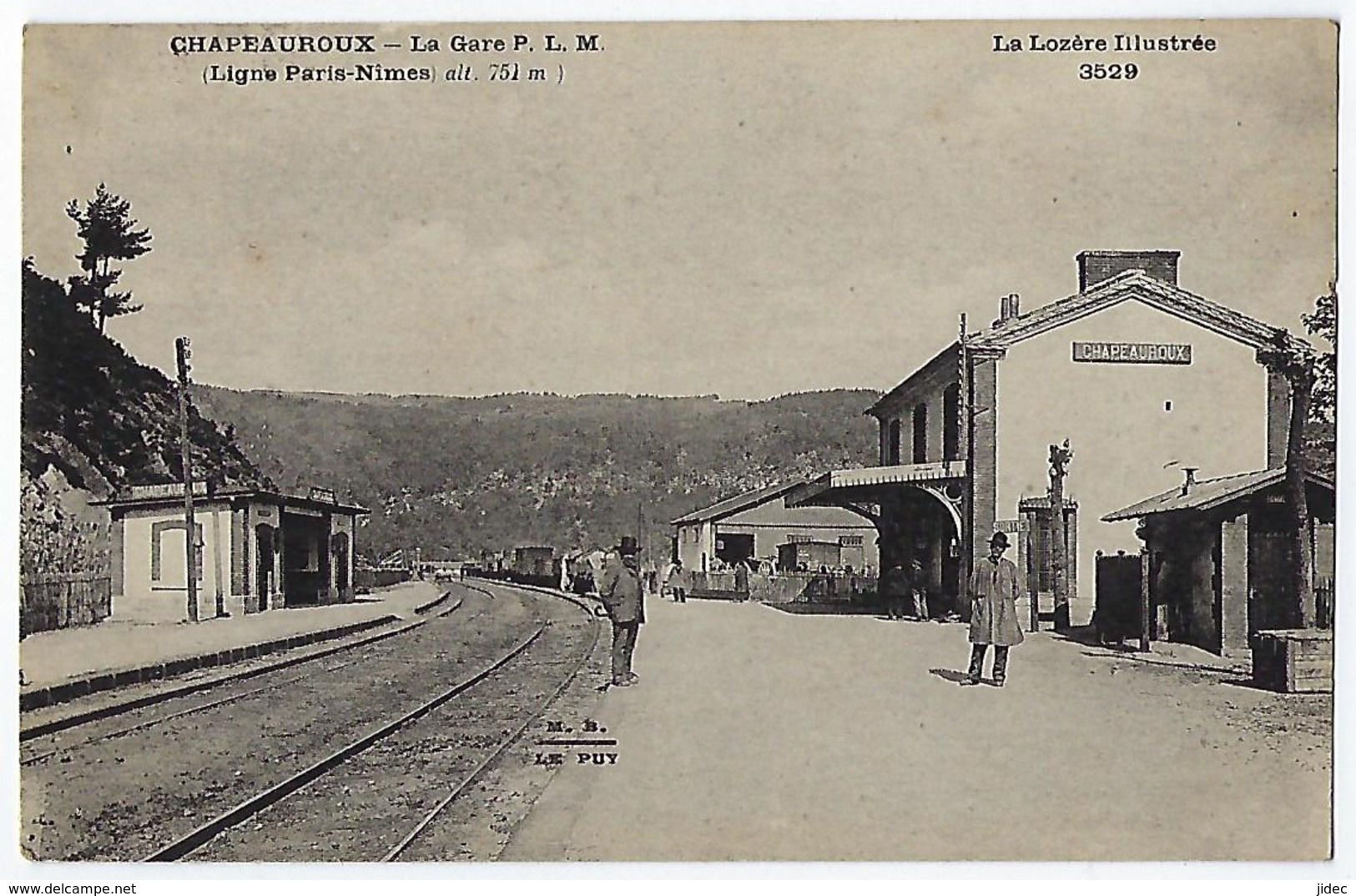 CPA 48 Lozère La Gare De Chapeauroux Près De Auroux Landos Grandrieu Langogne Saugues Cayres Landos Costaros Pradellles - Andere & Zonder Classificatie