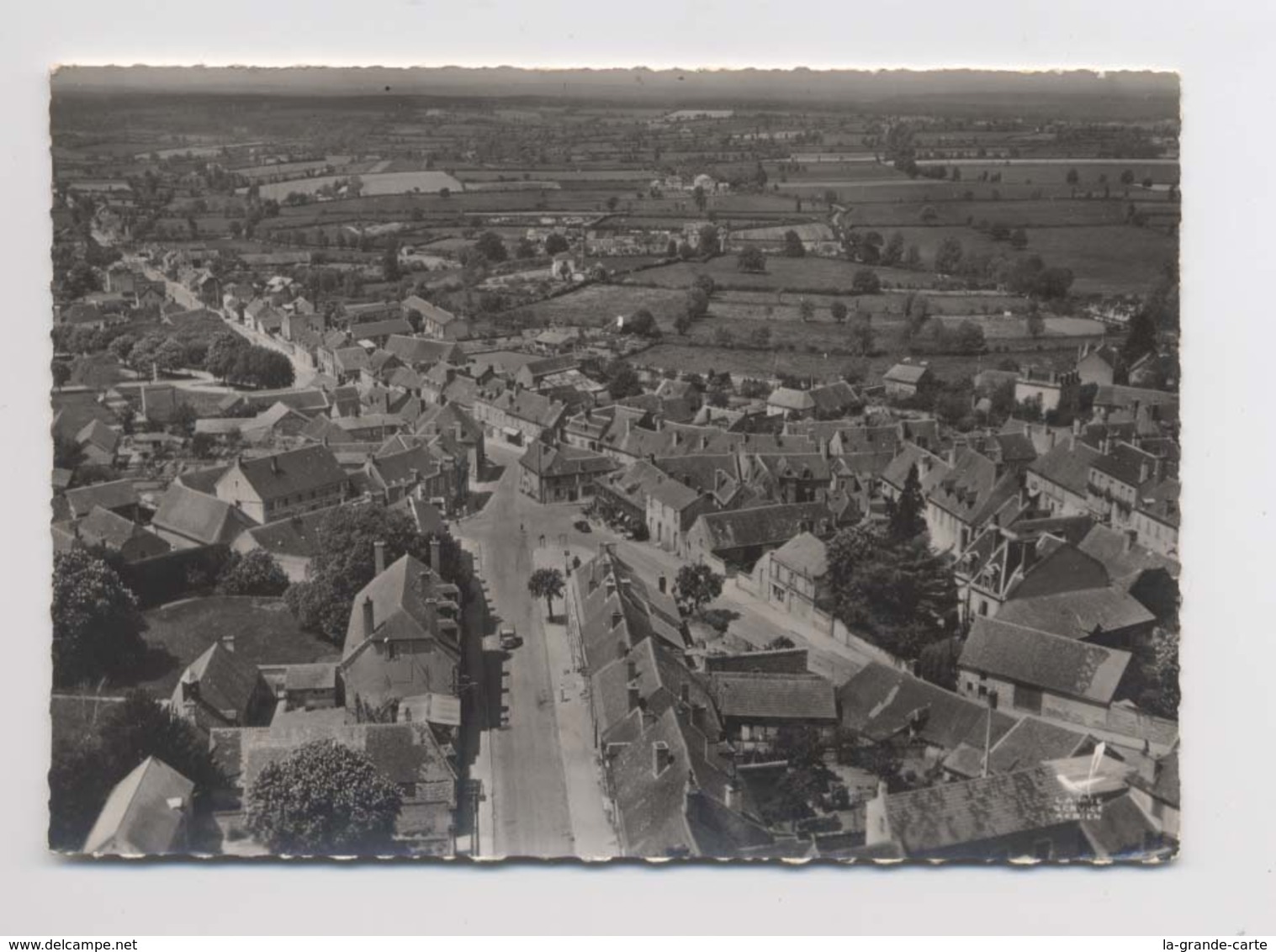 En Avion Au Dessus De ... CERILLY [03] Allier - La Rue Principale - Belle Vue Du Village - Altri & Non Classificati