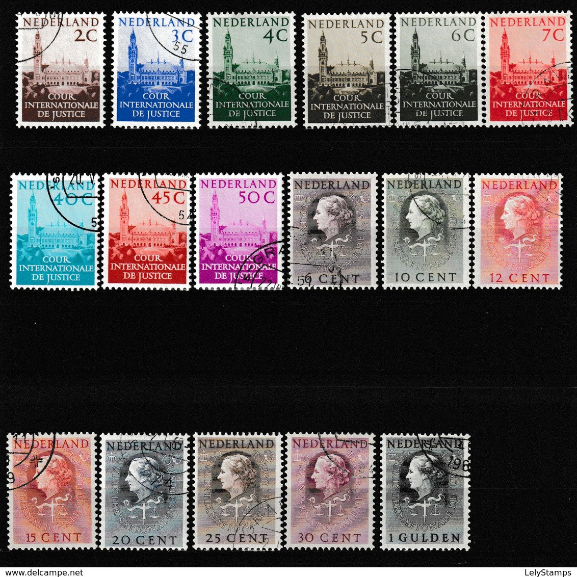 Nederland - Niederlande - Pays Bas NVPH D27 T/m D43 Used (1951 - 1977) - Gebraucht