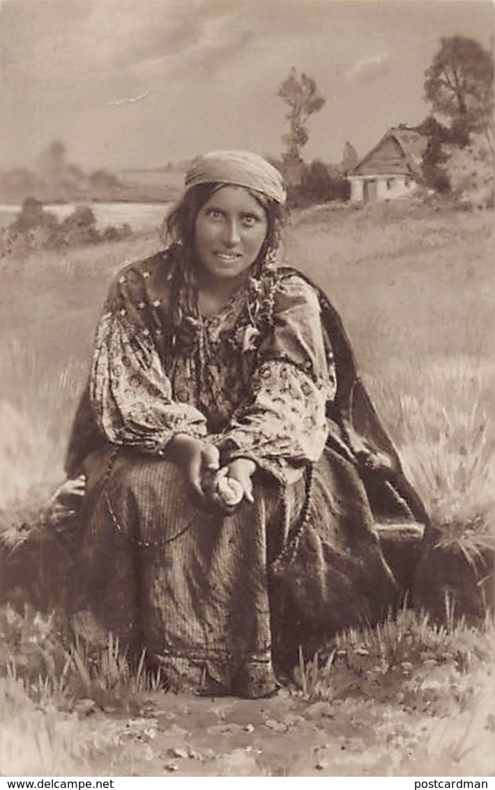 Romania - Gipsy Woman Begging - REAL PHOTO Publ. Maier And Stern. - Rumania