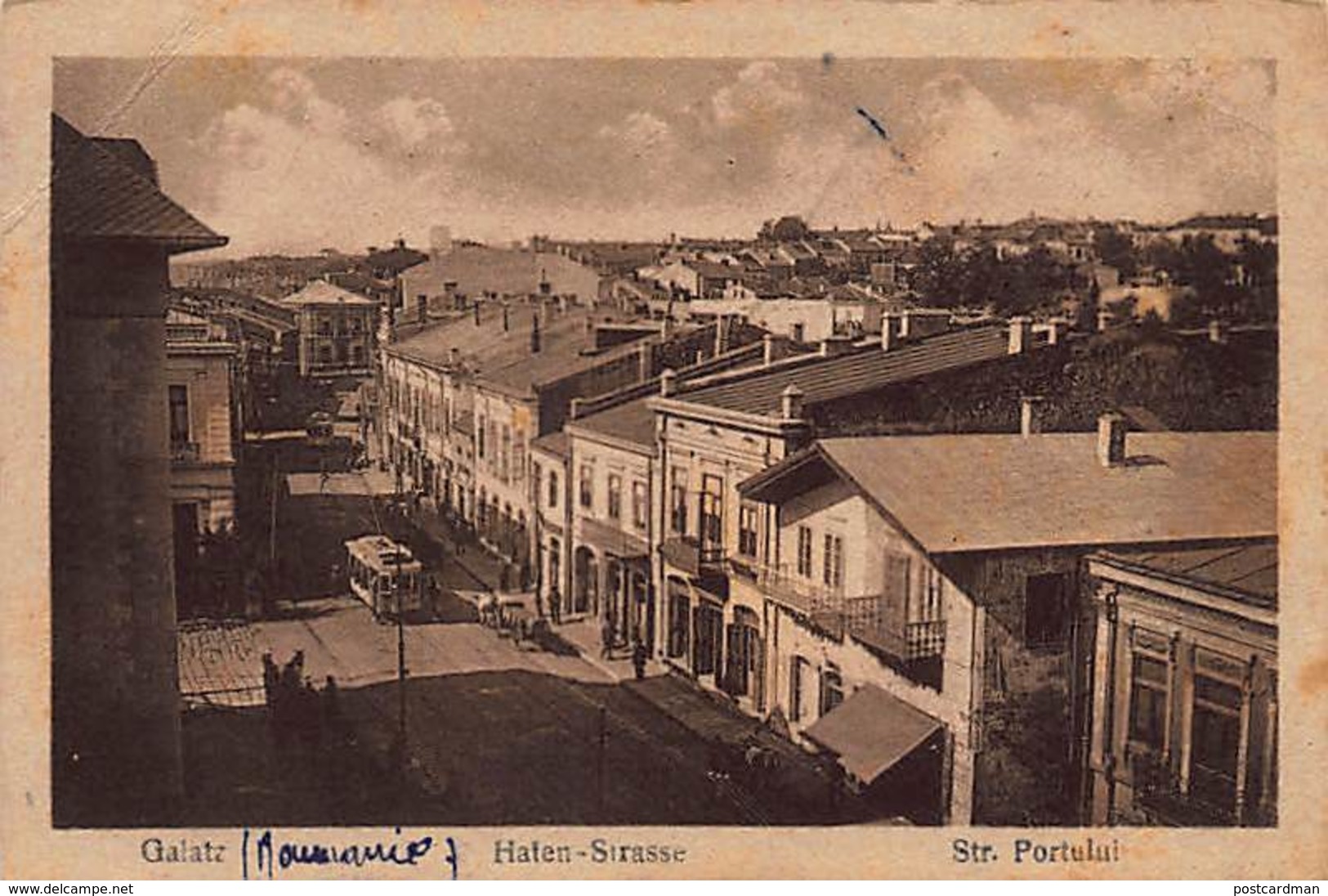 Romania - GALATI - Str. Portului During German Occupation (World War One). - Romania