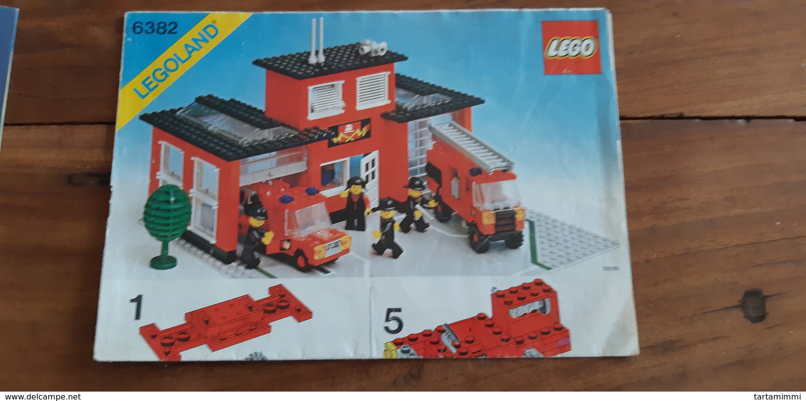 INSTRUCTIONS LEGO BRICKS 6382 ORIGINAL 1981 FIRE HOUSE BOMBEROS POMPIERI - Piantine