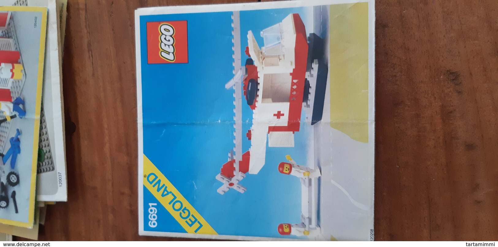 INSTRUCTIONS LEGO BRICKS 6691 ORIGINAL RED CROSS HELICOPTER - Piantine