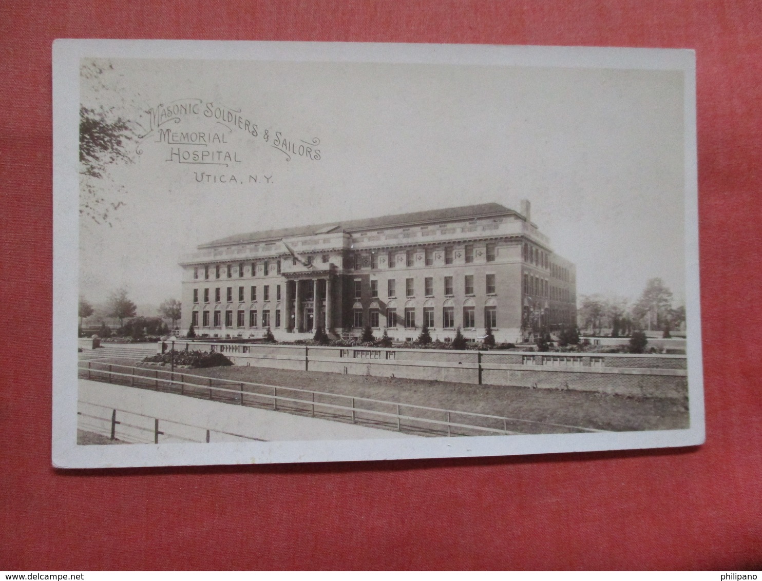 RPPC Masonic Soldiers & Sailors Memorial Hospital   New York > Utica   Ref 3805 - Utica