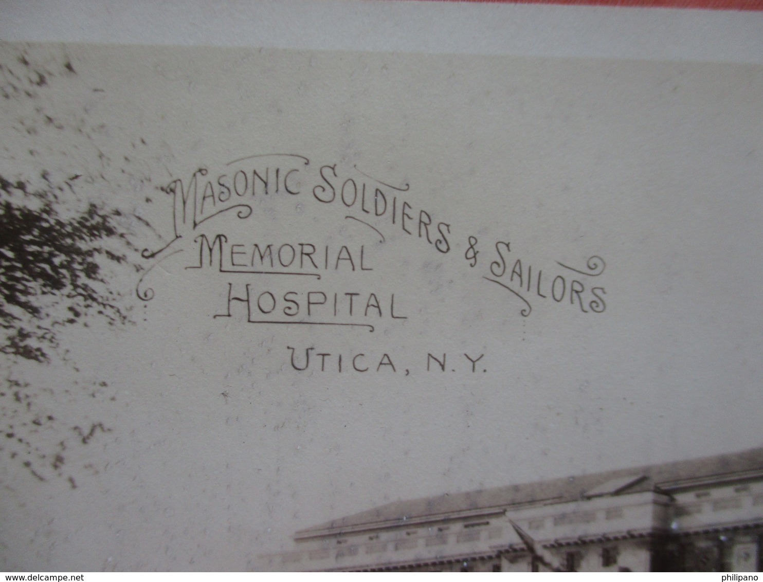 RPPC Masonic Soldiers & Sailors Memorial Hospital   New York > Utica   Ref 3805 - Utica