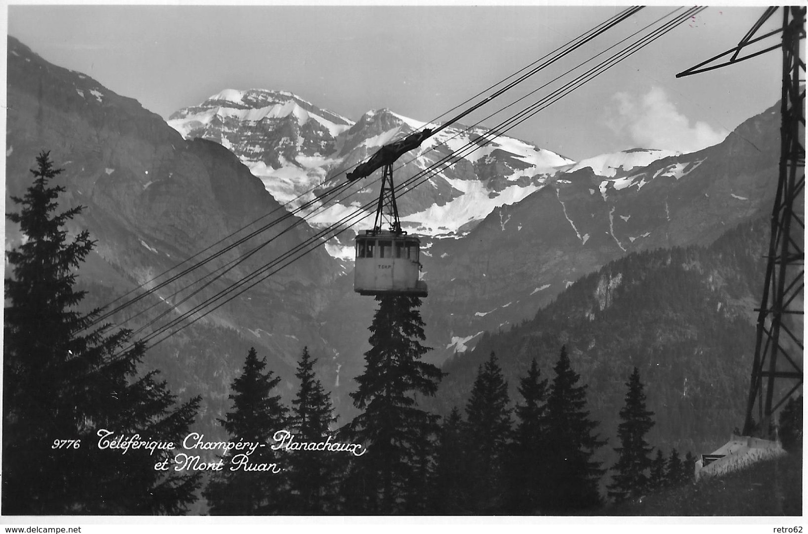 CHAMPÉRY → Téléférique De Planachaux Et Mont Ruan, Ca.1950 - Autres & Non Classés