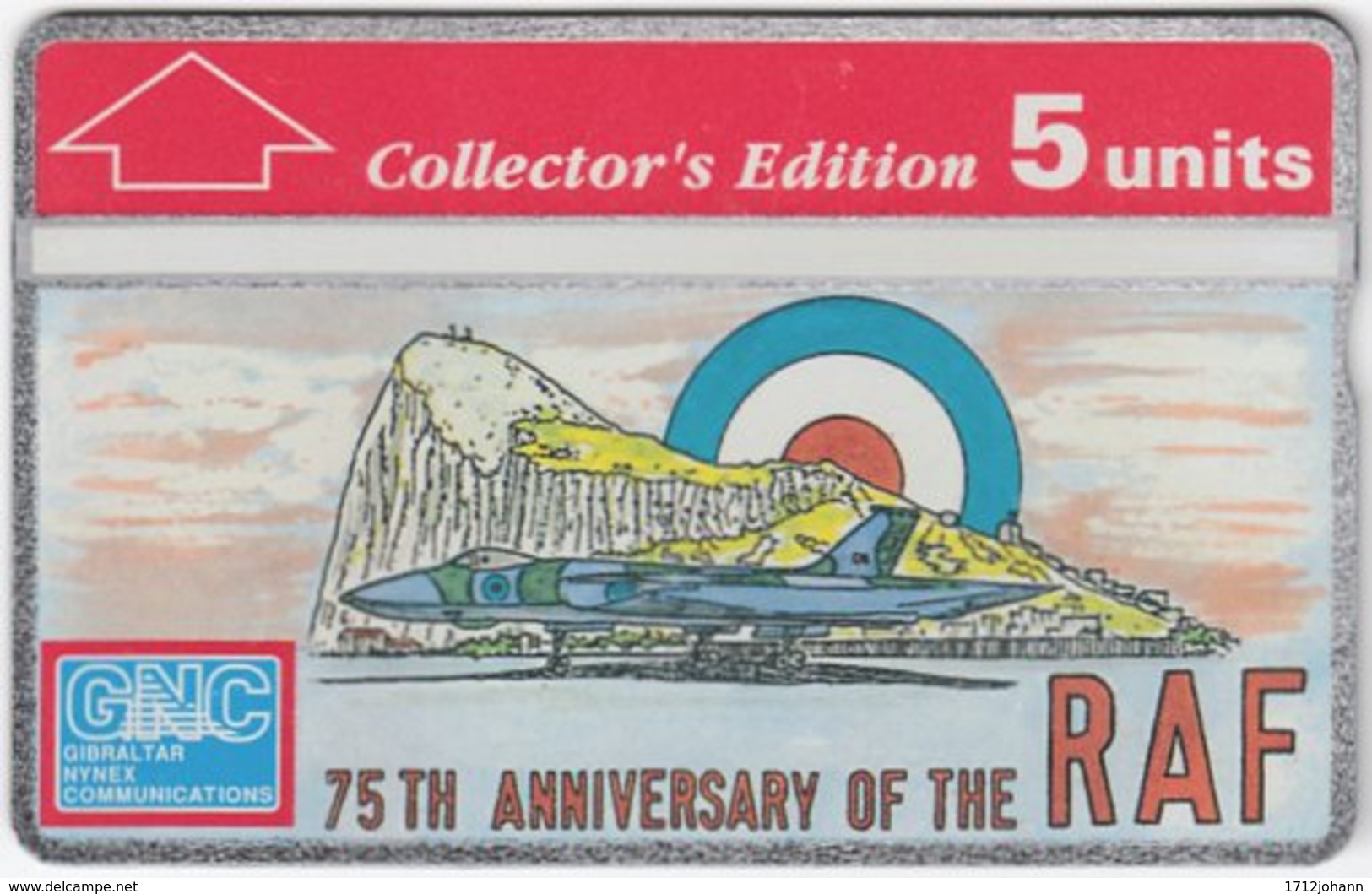 GIBRALTAR A-083 Hologram GNC - Anniversary, Military, Airforce - 308A - MINT - Gibraltar