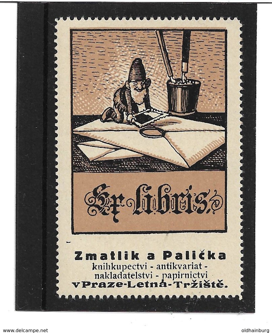 4148m: Tschechische Vignette "Ex Libris" Aus Ca. 1912 ** - Vignetten (Erinnophilie)