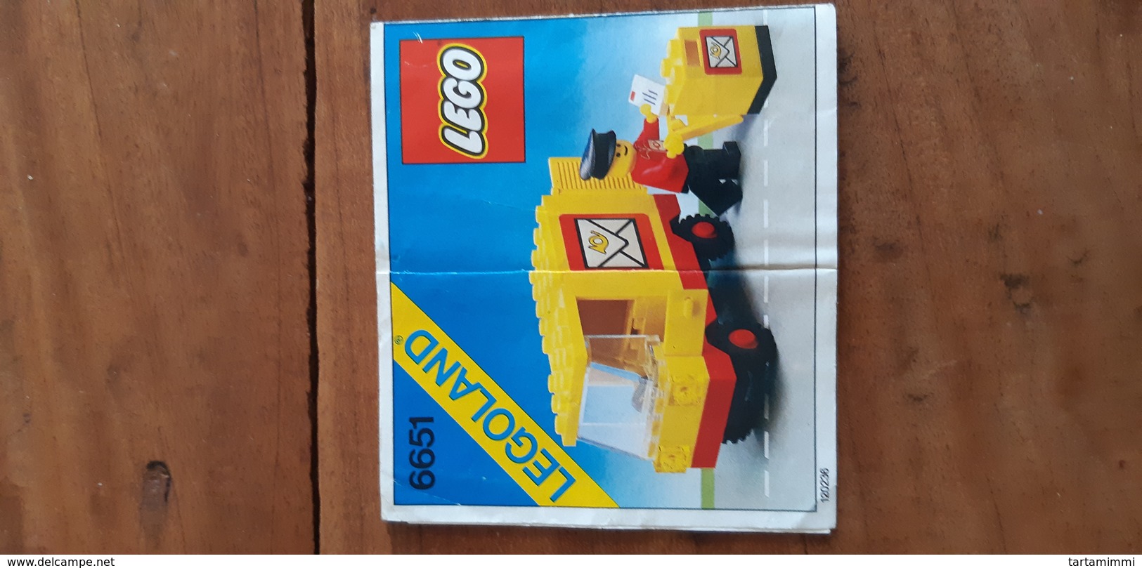 INSTRUCTIONS LEGO BRICKS 6651 ORIGINAL 1982 POST OFFICE MAIL TRUCK - Planos