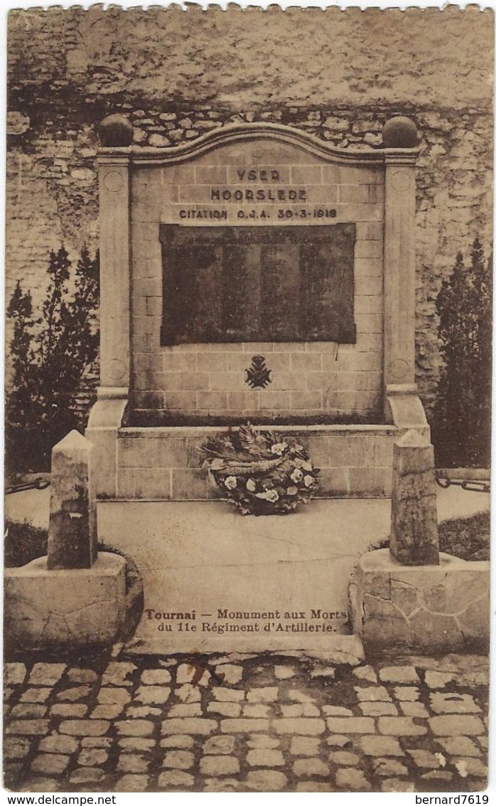 Belgique  Tournai Monument Aux Morts Du 11 E  Regiment D'artillerie - Tournai