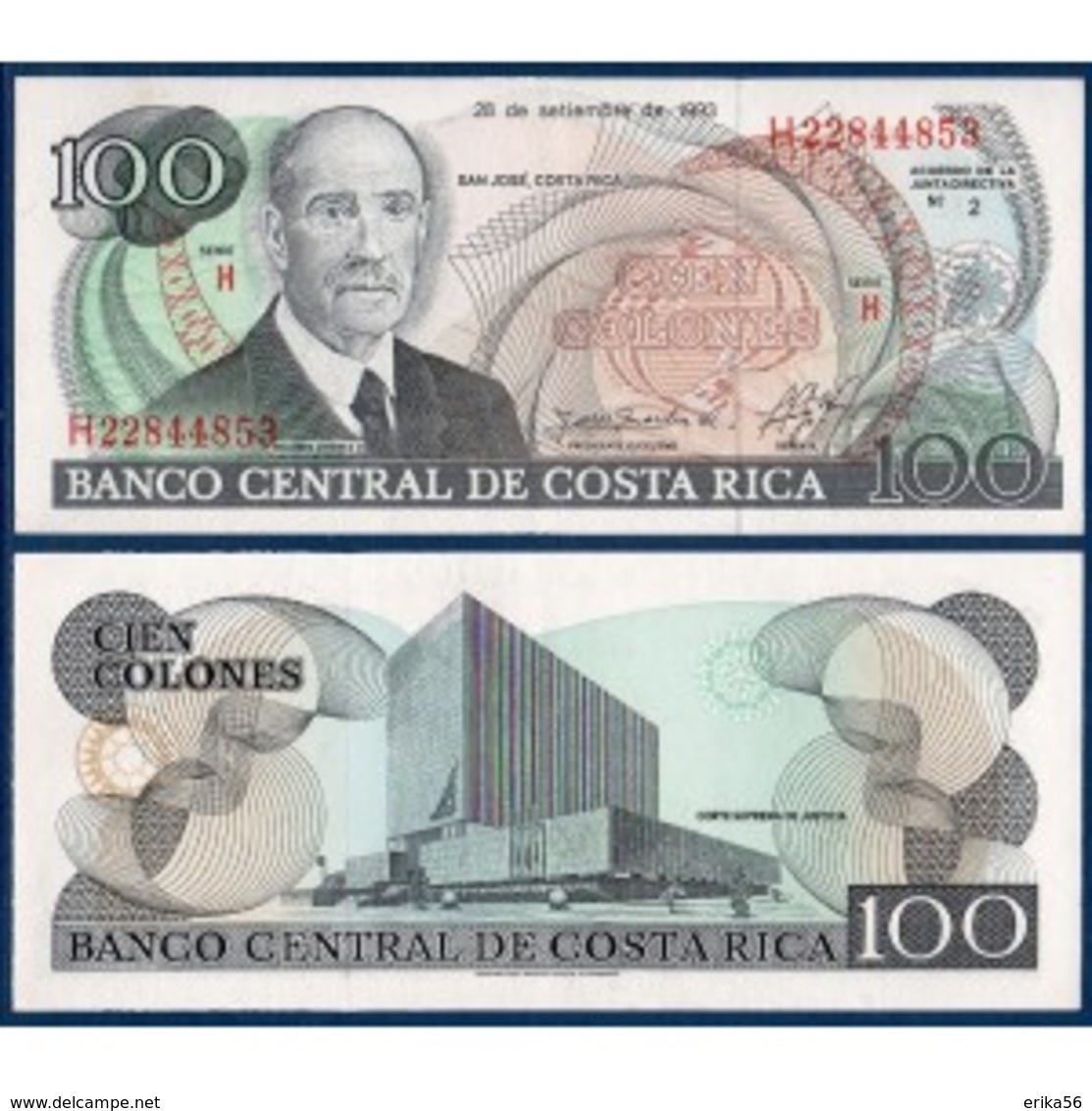 BILLET COSTA RICA 100 COLONES - Costa Rica