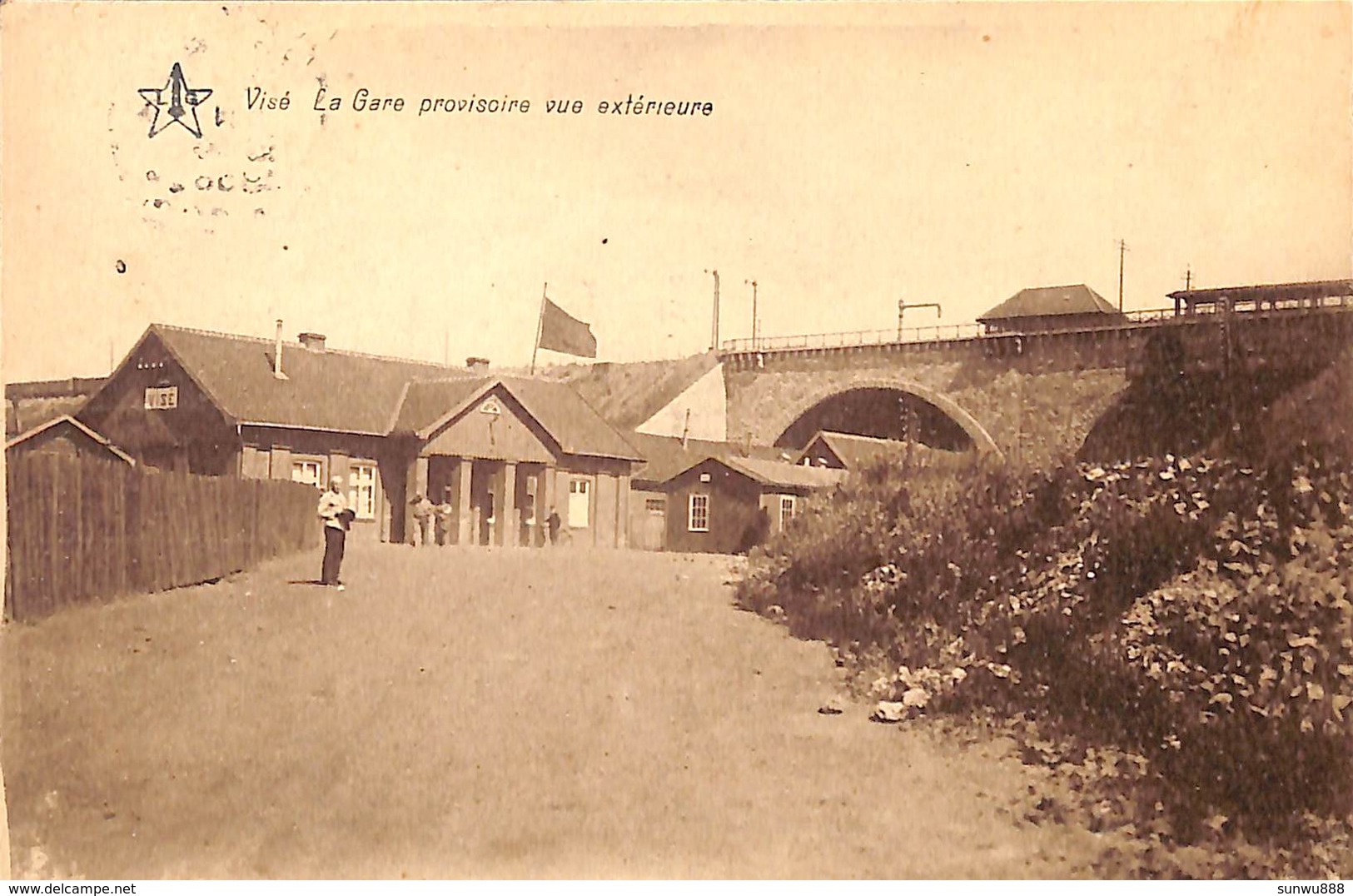 Visé - La Gare Provisoire Vue Extérieure (animée, Edit D. Colette) - Wezet