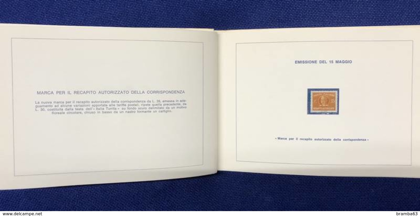 1974 Libretto francobolli emessi amministrazione postale italiana - completo nuovo (come da scansione)