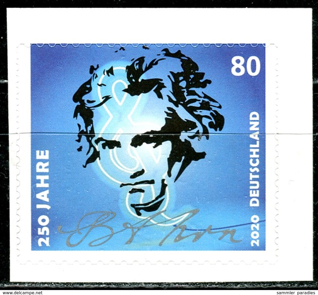 BRD - Mi 3519 Gestanzt Aus MH 116 - ** Postfrisch (L) - 80C          Ludwig Van Beethoven - Ausgabe 02.01.2020 - Nuovi