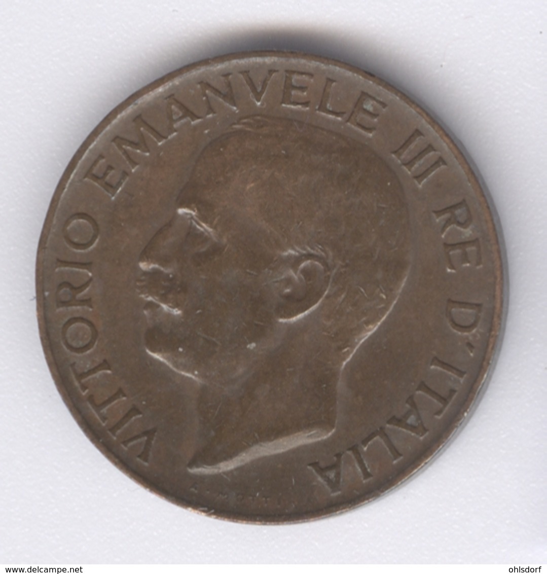 ITALIA 1924: 5 Centesimi, KM 59 - 1900-1946 : Victor Emmanuel III & Umberto II