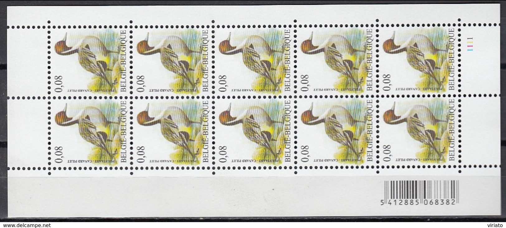 AB0063 - COB 4090 (P 1):  Canard Pilet / Pijlstaart - 1985-.. Birds (Buzin)