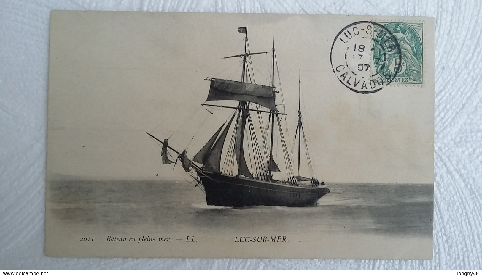 CPA  1907 - Luc Sur Mer - Bateau En Pleine Mer - Luc Sur Mer