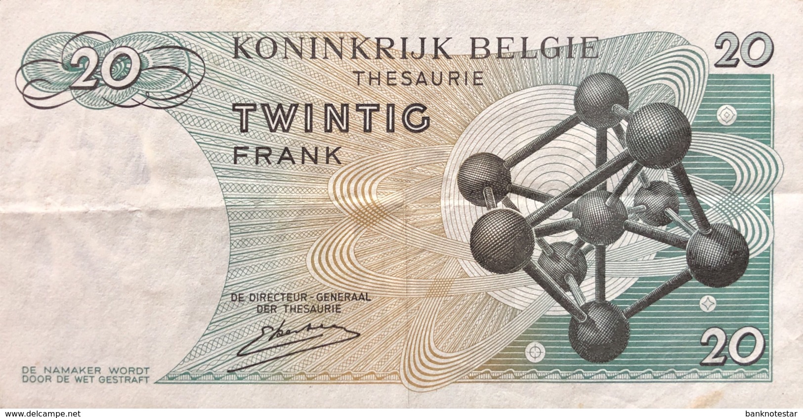 Belgium 20 Francs, P-138 (15.6.1964) - EF/XF - Sign. 20 - Sonstige & Ohne Zuordnung