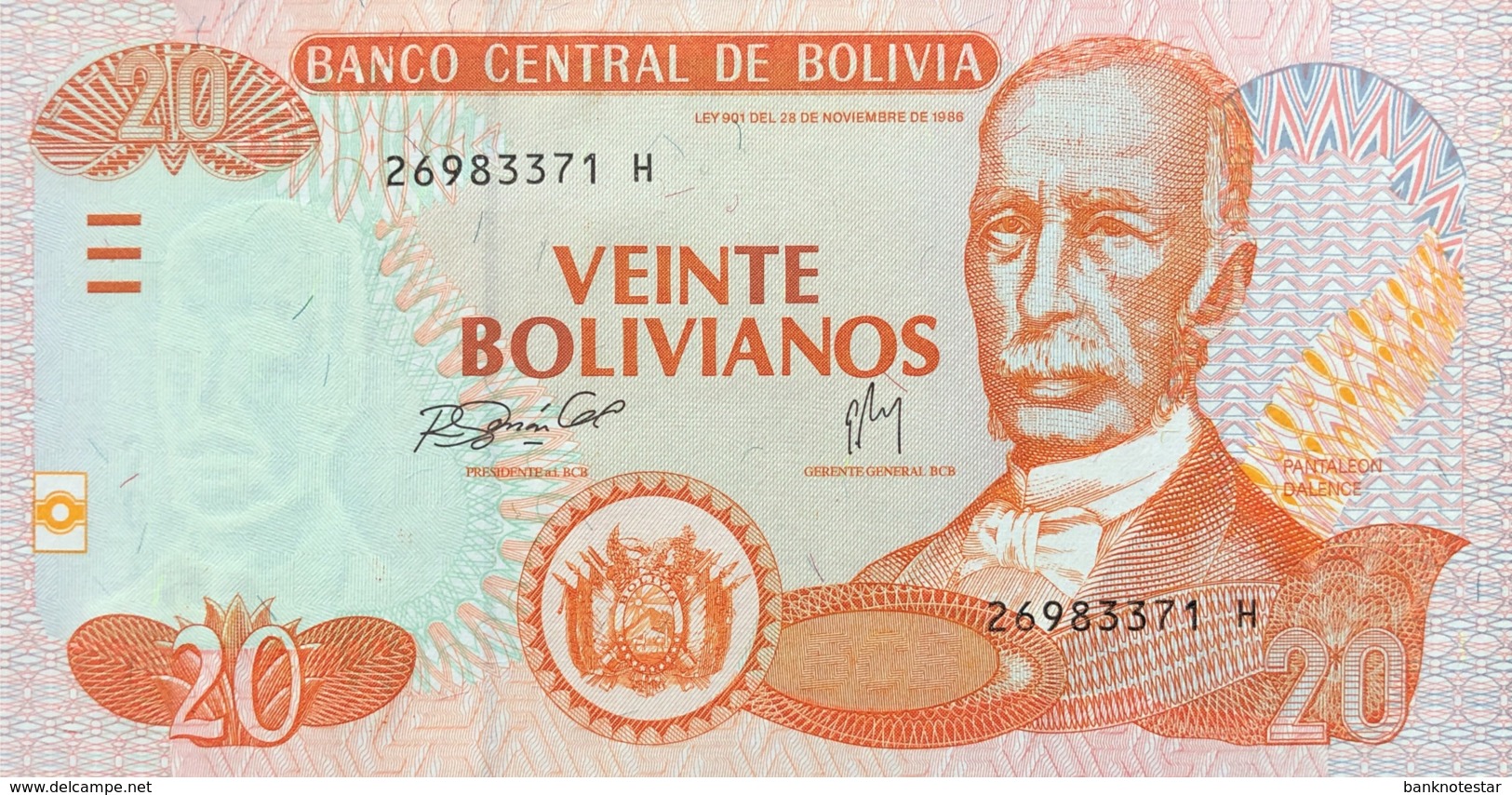 Bolivia 20 Bolivianos, P-234 (2007) - UNC - Bolivia