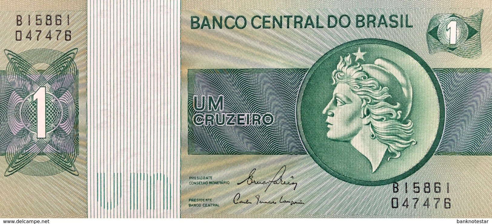 Brazil 1 Cruzeiro, P-191Ac (1972) - UNC - Brasile