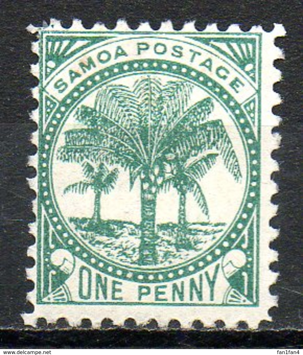 OCEANIE - SAMOA - (Poste Locale) - 1887-99 - N° 10 - 1 P. Vert - (Palmiers) - Samoa