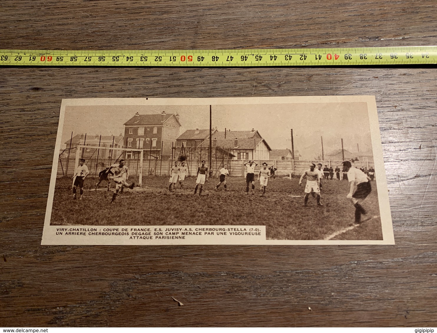 1934 M FOOTBALL VIRY CHATILLON  JUVISY AS CHERBOURG STELLA - Collezioni