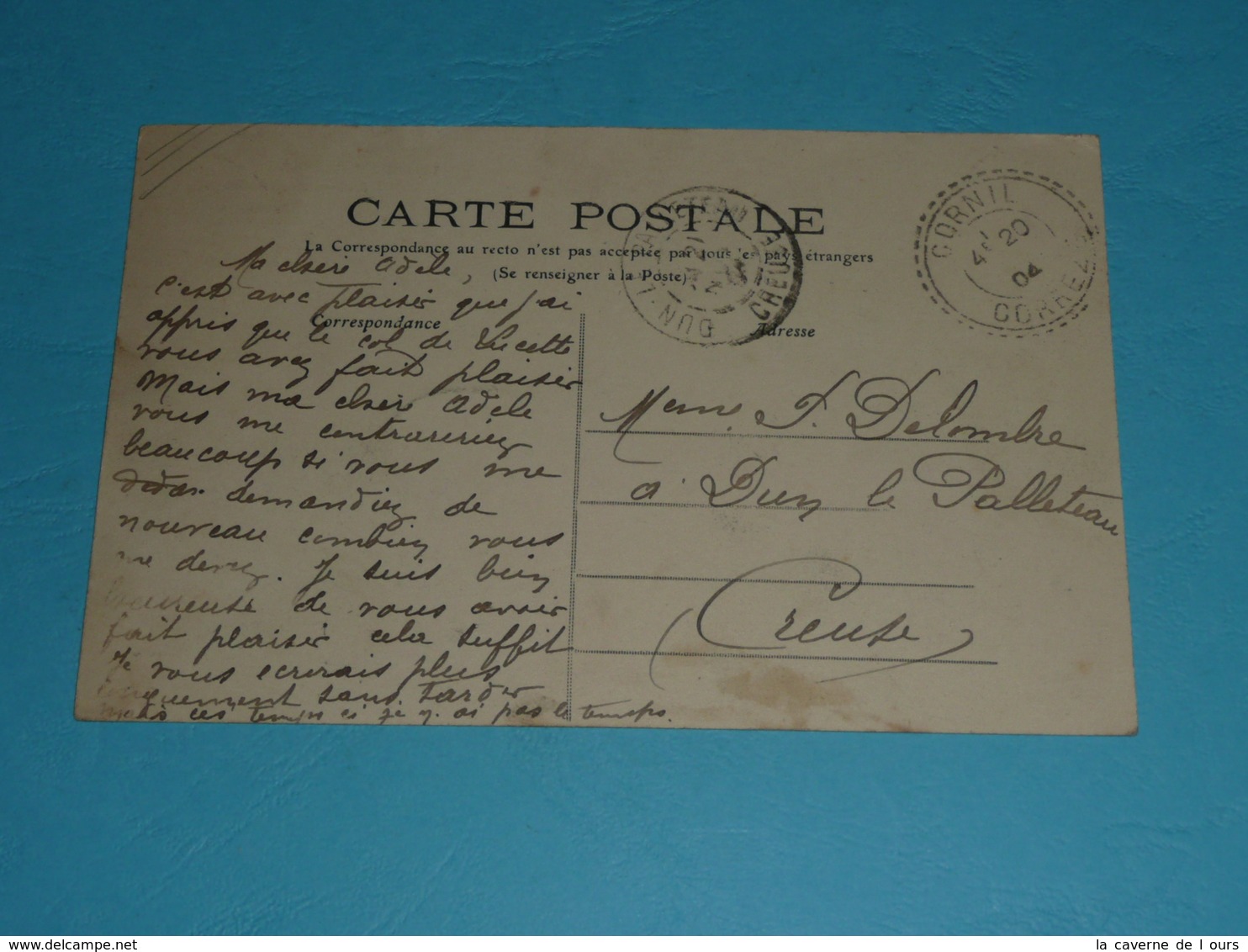 CPA, Carte Postale, Corrèze Scène Du Centre Le Labourage, Paysans Attelage, Vaches Boeufs - Autres & Non Classés