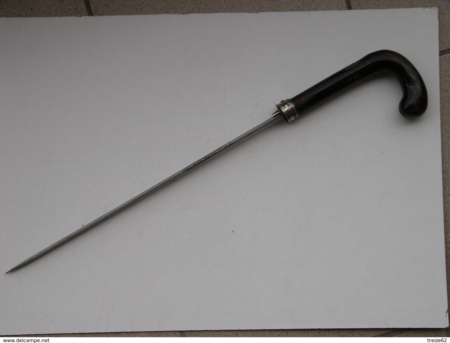 Canne épée Complète Décor Sur La Lame Longueur Totale : 90 Cm - Blankwaffen