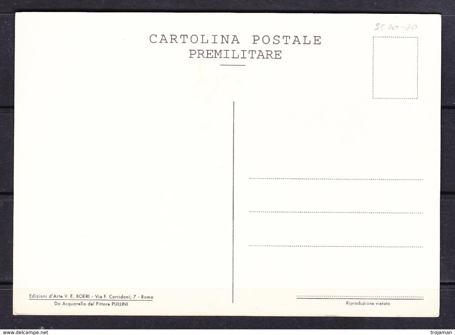 SC 20-70 CARTOLINA DI PROPAGANDA. - Oorlogspropaganda