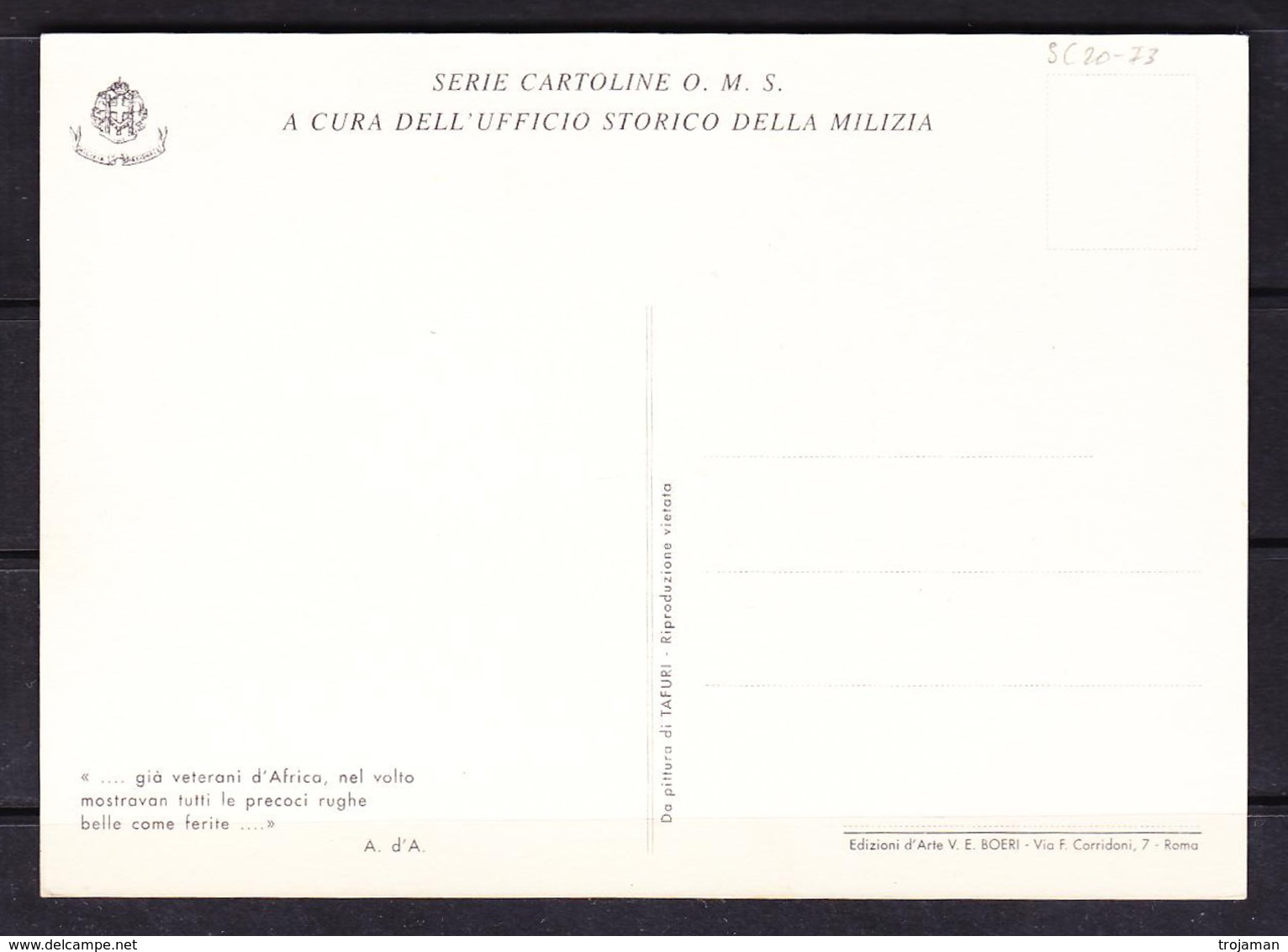 SC 20-73 CARTOLINA DI PROPAGANDA. - Propagande De Guerre