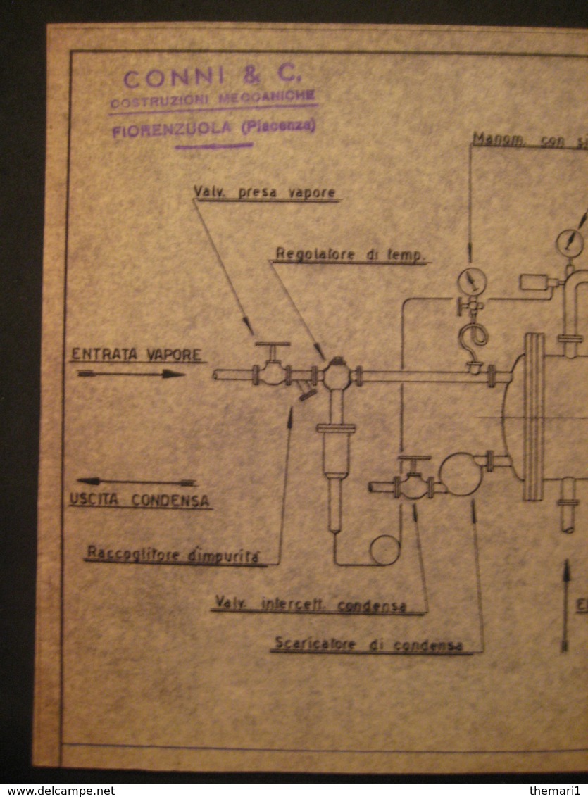 FIORENZUOLA D'ARDA PIACENZA COSTRUZIONI MECCANICHE S. CONNI & C. DISEGNO TIMBRI - Macchine