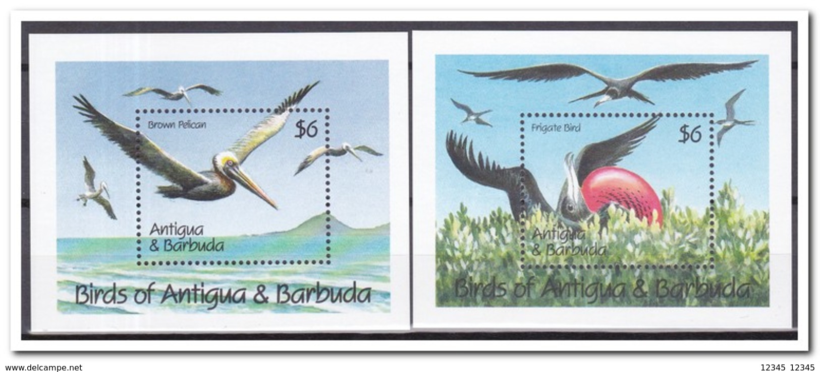 Antigua & Barbuda 1990, Postfris MNH, Birds - Antigua En Barbuda (1981-...)