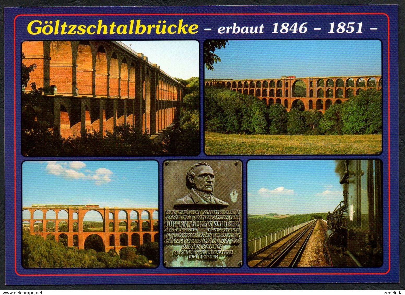 D1864 - TOP Göltzschtalbrücke Brücke Viadukt - Verlag Bild Und Heimat Reichenbach Qualitätskarte - Vogtland