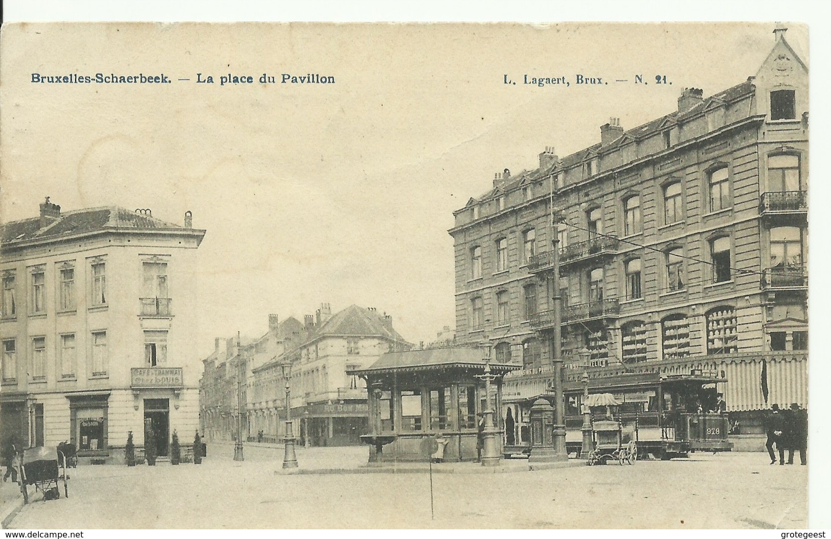 CP.Bruxelles-Schaerbeek (ex-Collection DELOOSE) - Place Du Pavillon + Tram 978 - W0301 - Schaerbeek - Schaarbeek