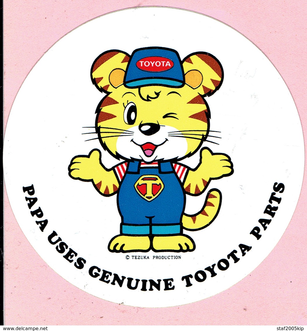 Sticker - TOYOTA - PAPA USES GENUINE TOYOTA PARTS - Stickers