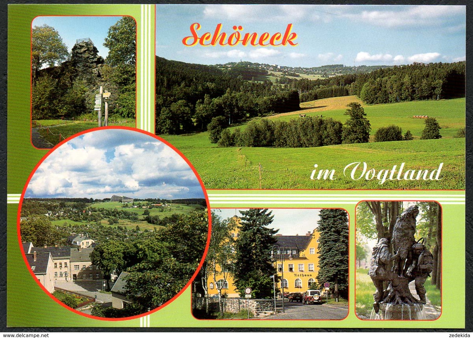 D1866 - TOP Schöneck - Verlag Bild Und Heimat Reichenbach Qualitätskarte - Vogtland
