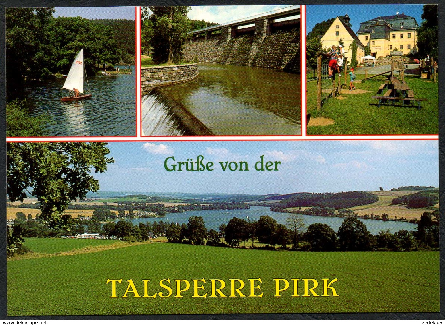 D1873 - TOP Pirk Talsperre - Verlag Bild Und Heimat Reichenbach Qualitätskarte - Vogtland